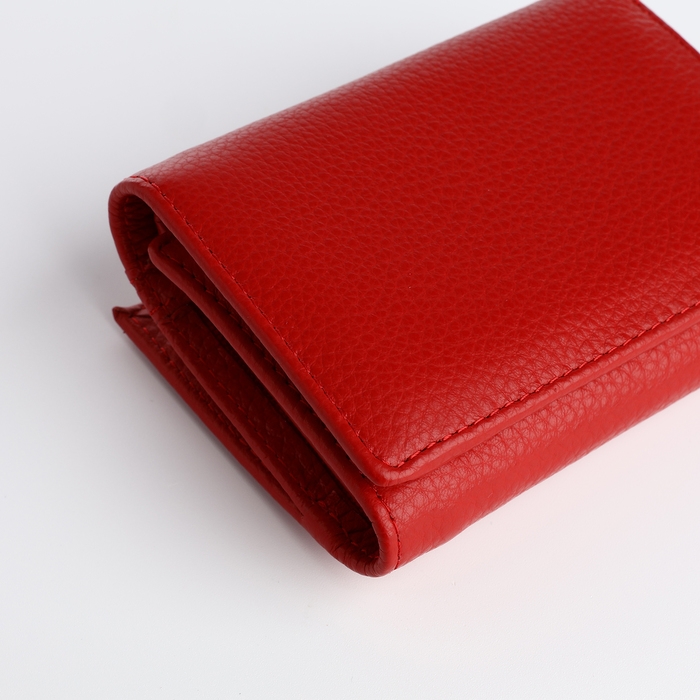 Кошелёк женский на магните, цвет красный