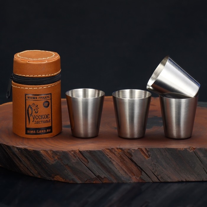 Стопки, набор «Русское застолье», 4 шт х 30 мл Стопки, набор «Русское застолье», 4 шт х 30 мл