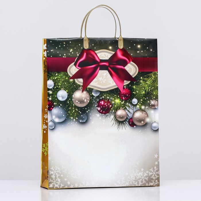 Новый год. Пакет  Новый год. Пакет "Украшение", мягкий пластик, 41х32 см.