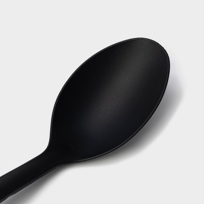 Ложка гарнирная Доляна «Орихалк», 30 см, цвет чёрный Ложка гарнирная Доляна «Орихалк», 30 см, цвет чёрный