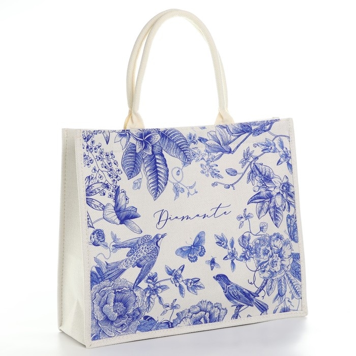 Сумка женская пляжная Diamante, 41,5х34х12 см, синий цвет Сумка женская пляжная Diamante, 41,5х34х12 см, синий цвет