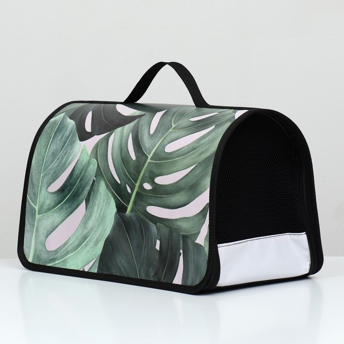 Сумка - переноска для животных  Сумка - переноска для животных "Тропики", каркасная, 40 х 25 х 25 см