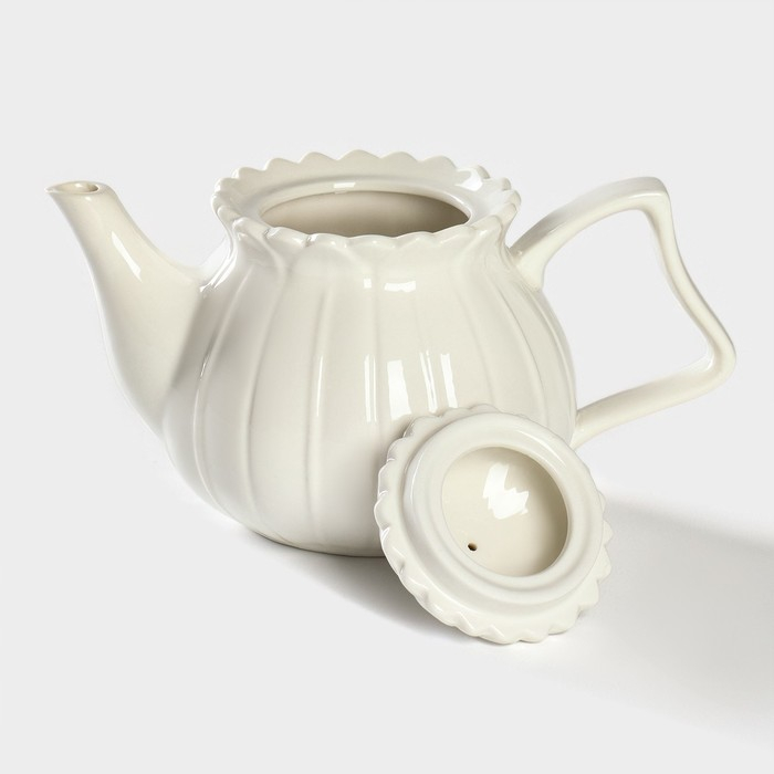 Чайник фарфоровый заварочный на подставке из бамбука BellaTenero «Тюльпан», 700 мл, цвет белый Чайник фарфоровый заварочный на подставке из бамбука BellaTenero «Тюльпан», 700 мл, цвет белый