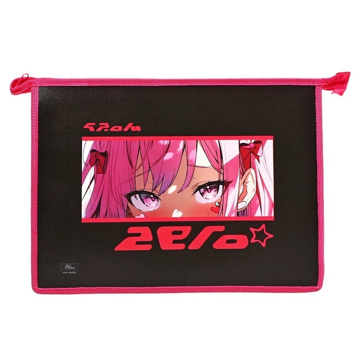 Папка для тетрадей А4, 325 х 230 х 55 мм, молния сверху, пластиковая, ПМ-А4-29 Calligrata Папка для тетрадей А4, 325 х 230 х 55 мм, молния сверху, пластиковая, ПМ-А4-29 Calligrata "Аниме глаза"