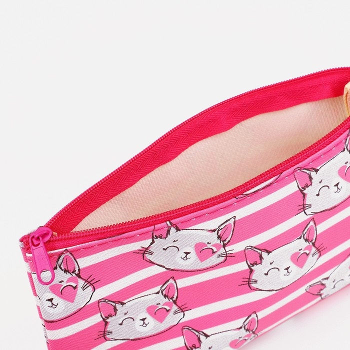 Косметичка на молнии, цвет розовый Косметичка на молнии, цвет розовый