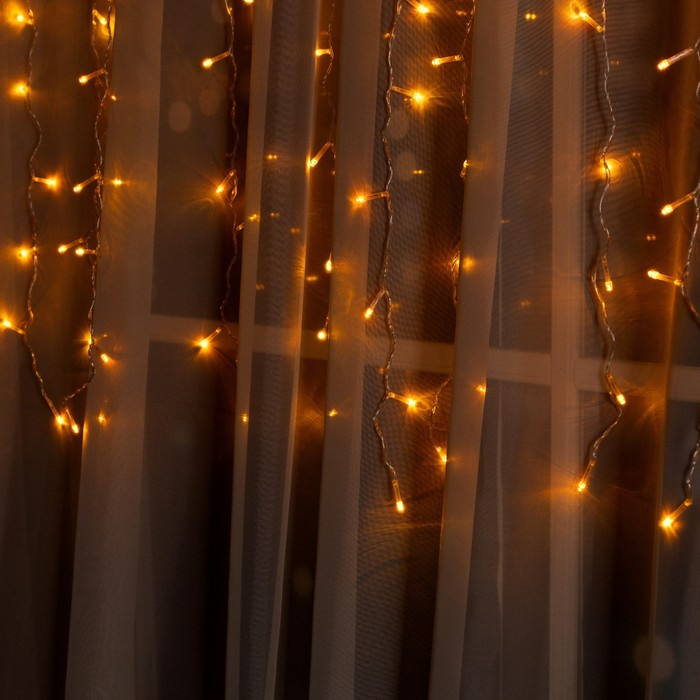 Гирлянда «Занавес» 2 × 1.5 м, IP20, прозрачная нить, 360 LED, свечение жёлтое, 8 режимов, 220 В Гирлянда «Занавес» 2 × 1.5 м, IP20, прозрачная нить, 360 LED, свечение жёлтое, 8 режимов, 220 В