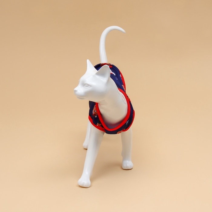 Новый год. Майка  Новый год. Майка "Новогодняя ночь", размер 2XL (ДС 42, ОШ 34, ОГ 48 см), синяя