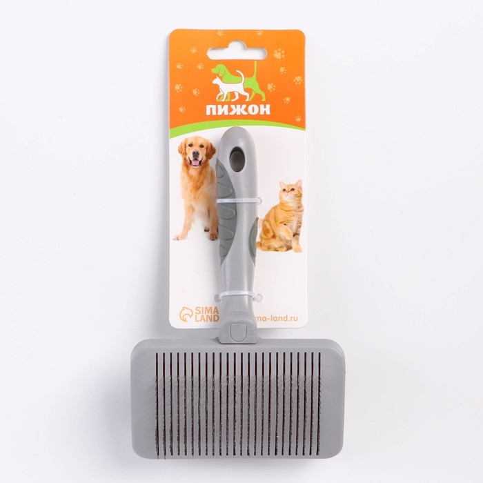 Пуходёрка с самоочисткой без капель увеличенная, 10,5 х 16,5 см, серая Пуходёрка с самоочисткой без капель увеличенная, 10,5 х 16,5 см, серая