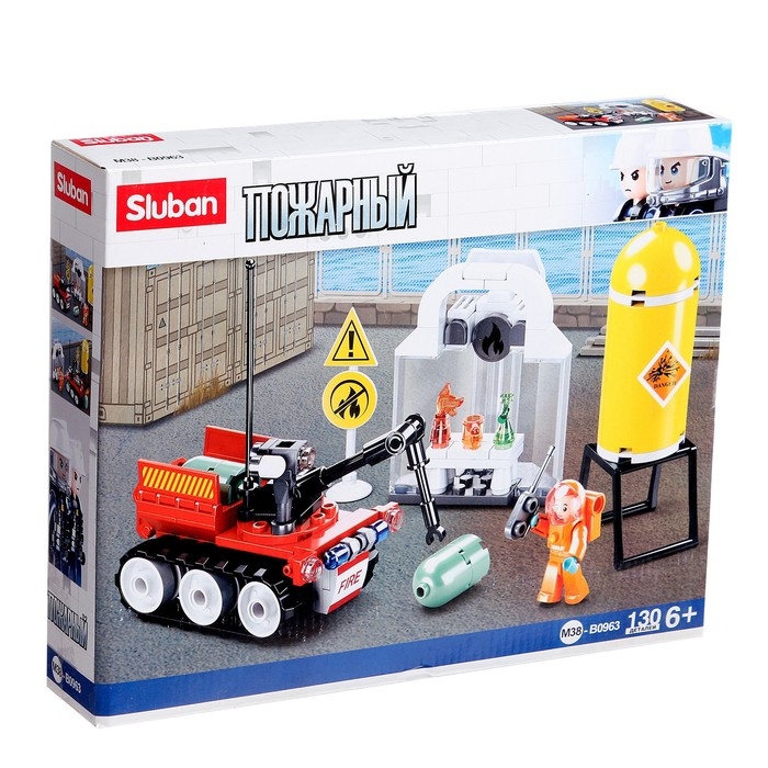 Конструктор Пожарный «Автономный разведчик», 130 деталей Конструктор Пожарный «Автономный разведчик», 130 деталей