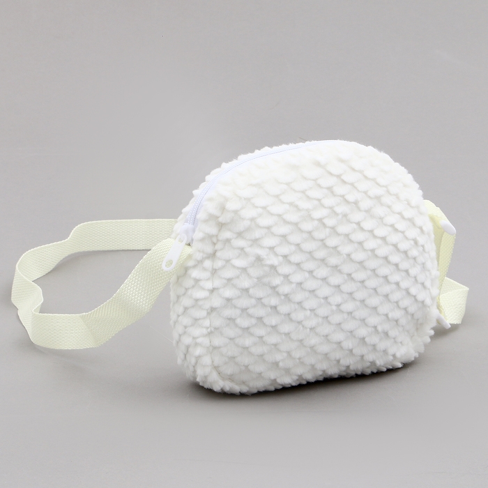 Сумка детская «Зайка с бантиком», 20 см, цвет белый