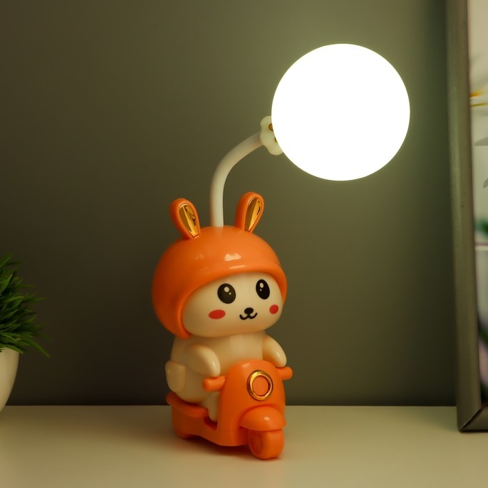 Ночник Ночник "Зайчик" LED 2Вт USB АКБ розовый 7,5х9,5х32 см RISALUX