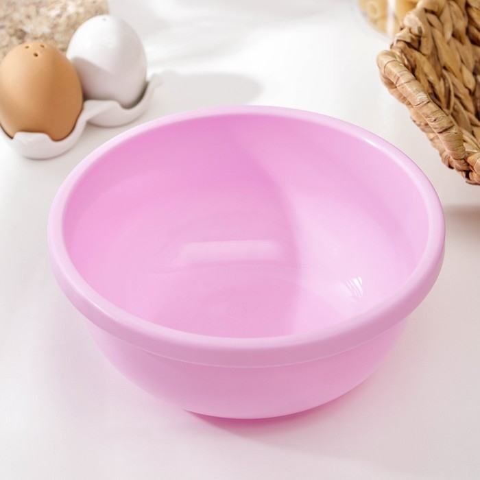 Миска пластиковая, 1.7 л, цвет МИКС Миска пластиковая, 1.7 л, цвет МИКС