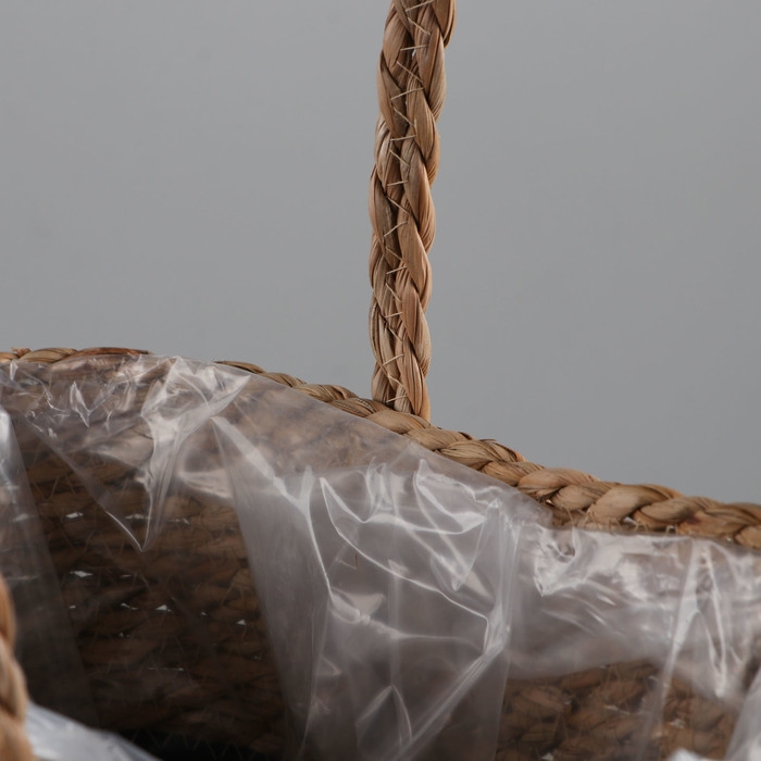 Корзина плетеная, 35x17xH25xHH42, рогоз Корзина плетеная, 35x17xH25xHH42, рогоз