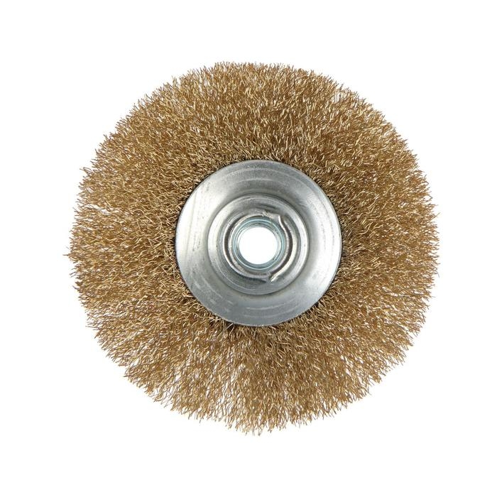 Щетка металлическая для УШМ ЛОМ,  Щетка металлическая для УШМ ЛОМ, "тарелка", М14, 115 мм