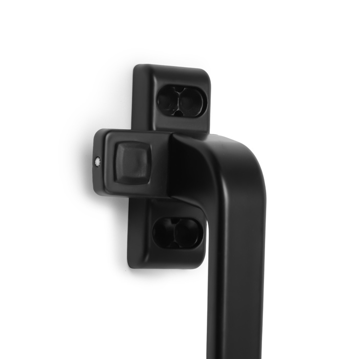 Ручка оконная ТУНДРА 003BL, металлическая, цвет черный Ручка оконная ТУНДРА 003BL, металлическая, цвет черный