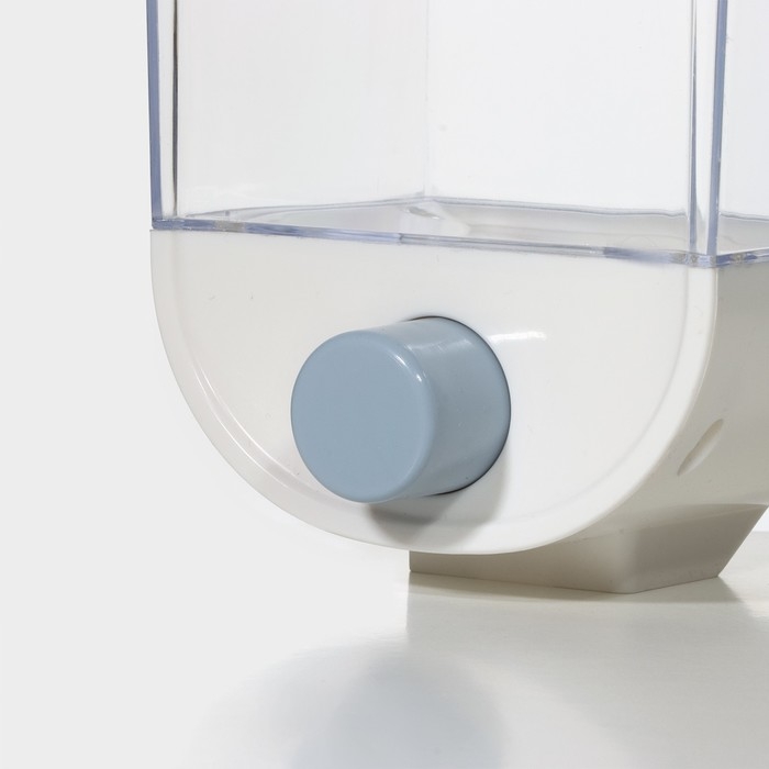 Контейнер - дозатор для сыпучих продуктов RICCO, 11,8×9,5×19 см, 1 л, цвет белый