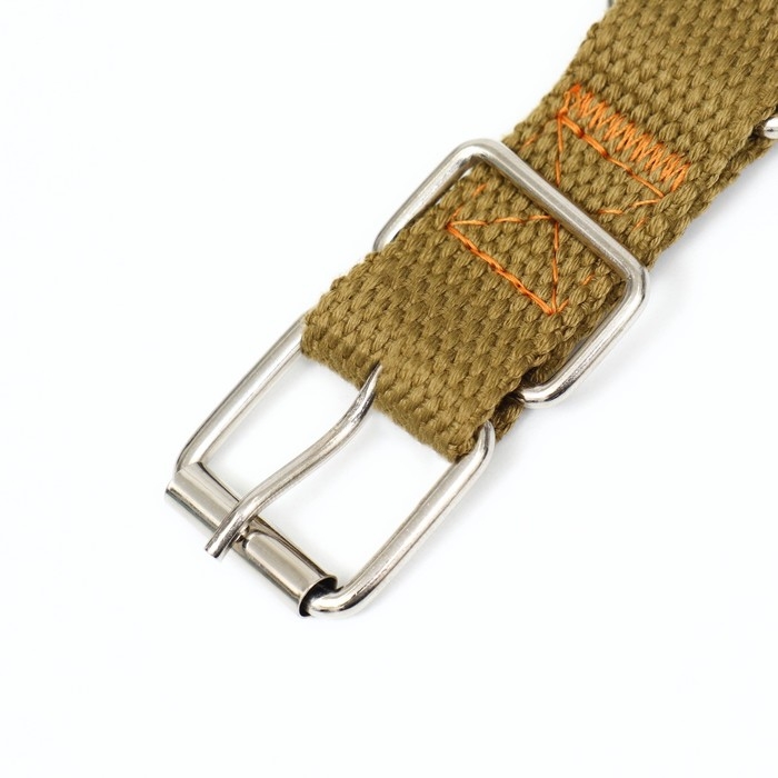 Ошейник брезентовый однослойный, 52 х 2 см, песочный Ошейник брезентовый однослойный, 52 х 2 см, песочный