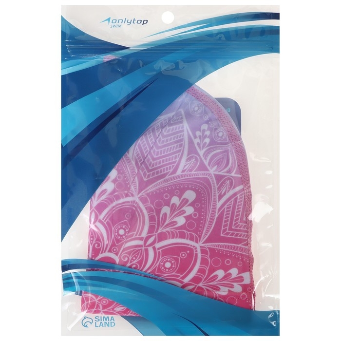 Шапочка для плавания взрослая ONLYTOP Swim, тканевая, обхват 54-60 см Шапочка для плавания взрослая ONLYTOP Swim, тканевая, обхват 54-60 см