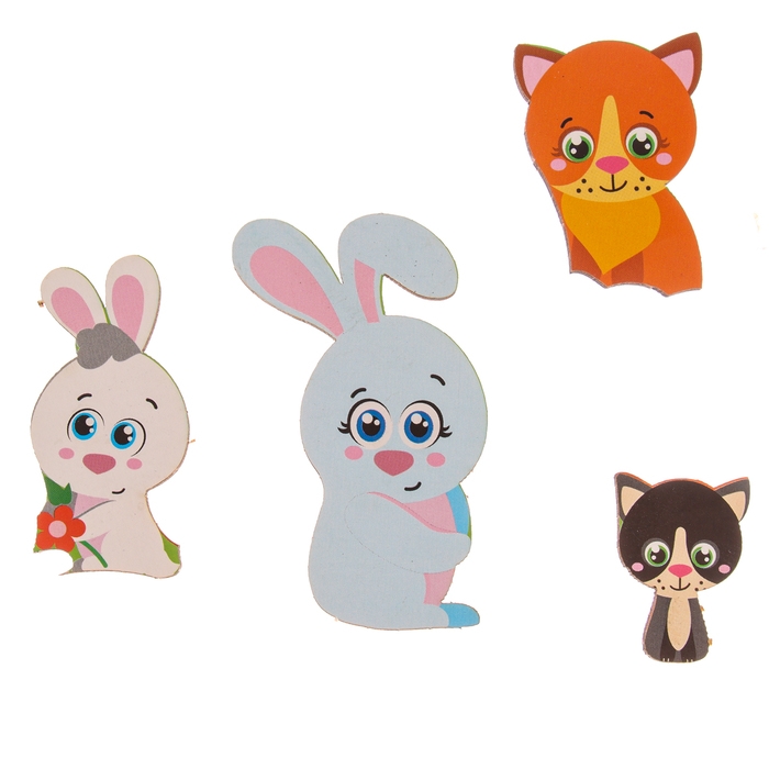 Головоломка логическая «Животные и детёныши», d=20 см Головоломка логическая «Животные и детёныши», d=20 см