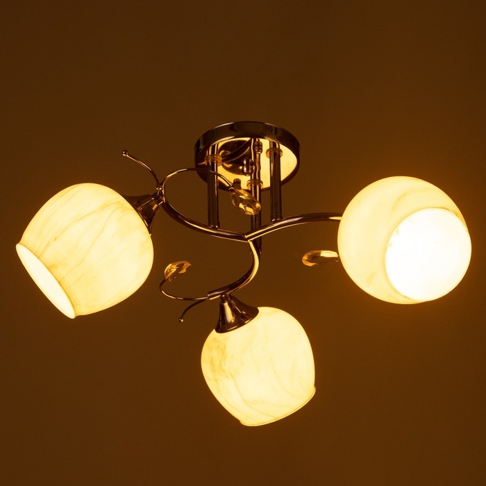 Люстра потолочная Грейс 3хE27 40Вт Хром Люстра потолочная Грейс 3хE27 40Вт Хром