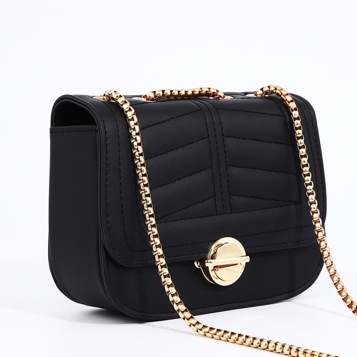 Сумка-мессенджер на застёжке, цвет чёрный Сумка-мессенджер на застёжке, цвет чёрный