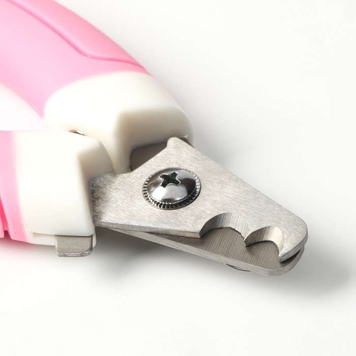 Когтерез боковой с 2 отверстиями, большой, розово-белый Когтерез боковой с 2 отверстиями, большой, розово-белый