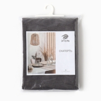 Скатерть Этель Linen collection graphite 145х220см,100%лён 265 г/м2