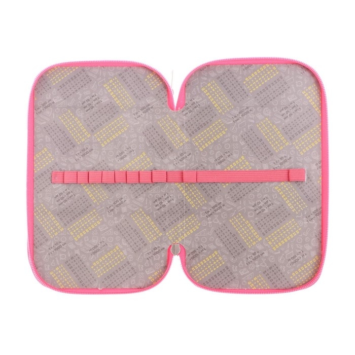 Пенал 2 секции, 125 х 205 х 40 мм, Calligrata 30П26/2 Пенал 2 секции, 125 х 205 х 40 мм, Calligrata 30П26/2 "Кот в цветах", ламинированный картон