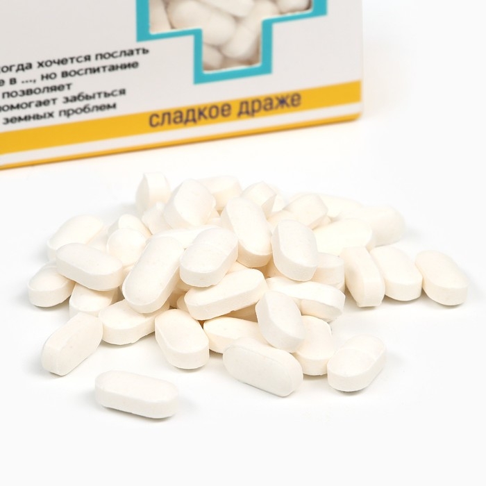 Драже Конфеты - таблетки «На всё покладин»: 100 гр. Драже Конфеты - таблетки «На всё покладин»: 100 гр.