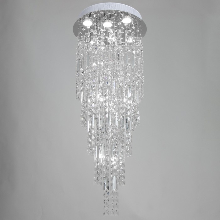 Светильник каскад Светильник каскад "Доменика" 6xLED 6xG4 хром 40х40х100см BayerLux