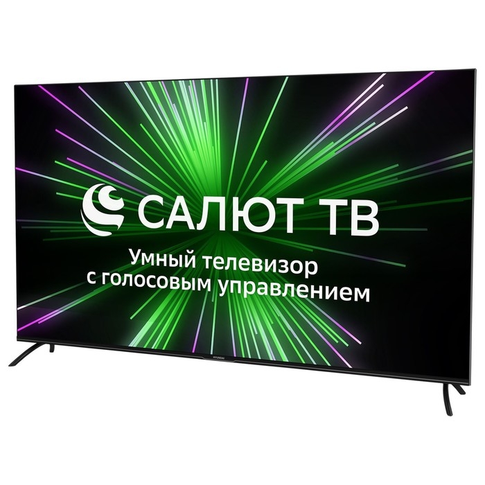 Телевизор Hyundai H-LED65BU7000,65 Телевизор Hyundai H-LED65BU7000,65",3840x2160, DVB-C/T2/S/S2, HDMI 3, USB 2, SmartTV, черный