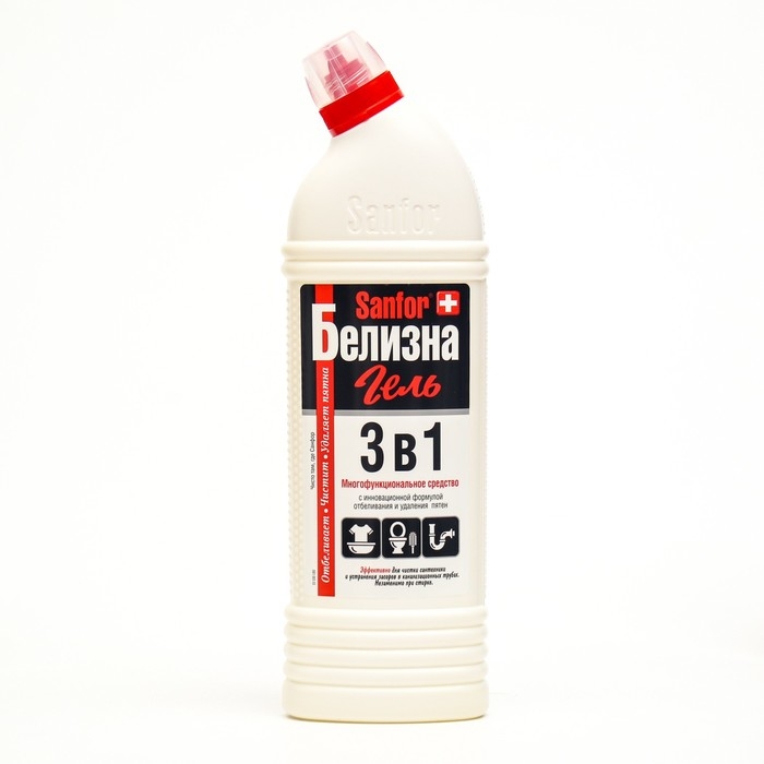Белизна гель 3 в 1 Sanfor, 1000 г Белизна гель 3 в 1 Sanfor, 1000 г
