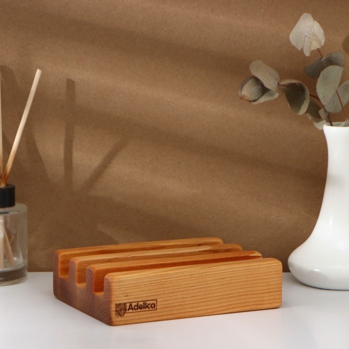 Набор разделочных досок на подставке Adelica, 3 шт: 38×18, 30×18, 22×18 см, берёза Набор разделочных досок на подставке Adelica, 3 шт: 38×18, 30×18, 22×18 см, берёза