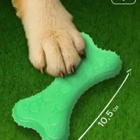 Жевательная игрушка для собак &laquo;Собачье удовольствие&raquo;, 10.5 см, суперпрочная, зелёная