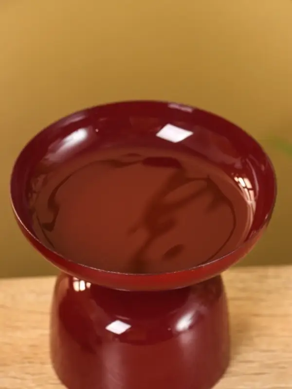 Подсвечник на 1 свечу "Сливовый" глянцевый 10х10х9 см