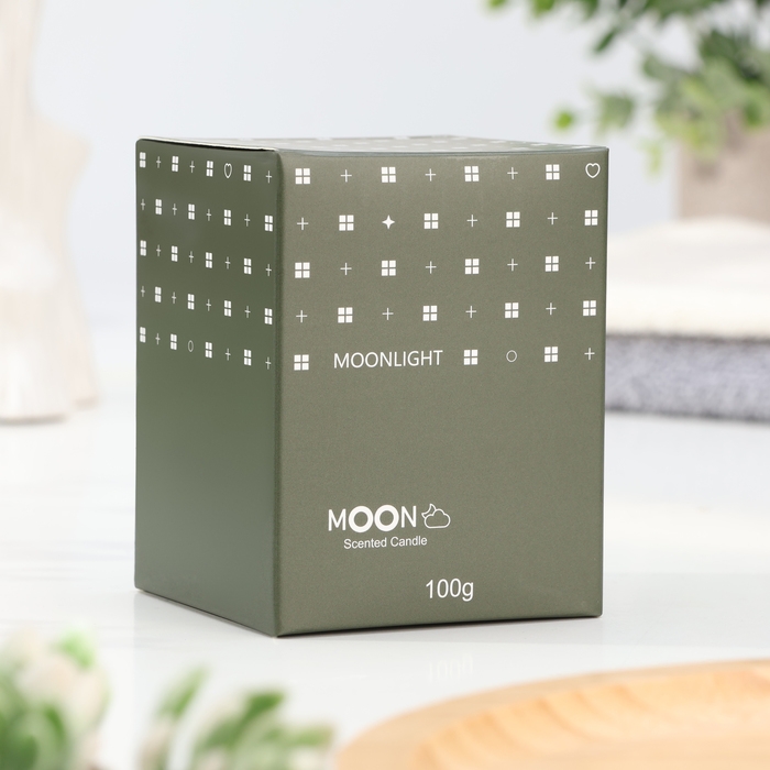 Свеча ароматическая в стакане  Свеча ароматическая в стакане "Moon", бамбуковая роща, малая