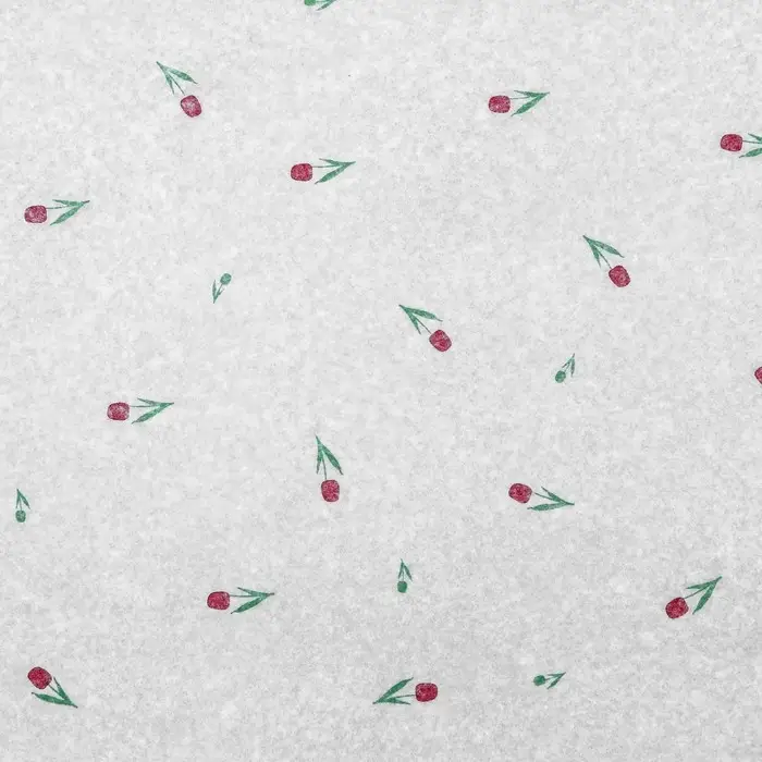 Бумага упаковочная тишью, «Цветы», белый, 50 см × 70 см 17 грамм