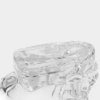 Баночка для специй &laquo;Череп. Хэллоуин&raquo;, 50 мл, 6&times;4.5&times;9 см, с металлической крышкой, стекло, прозрачная