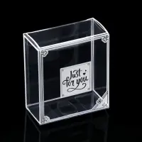 Складная прозрачная коробка из PVC, для упаковки подарков, 8×4×9 см