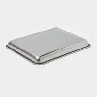 Противень, 50&times;40 см, h=4 см, AISI 410, толщина 0.4 мм, нержавеющая сталь, хромированный