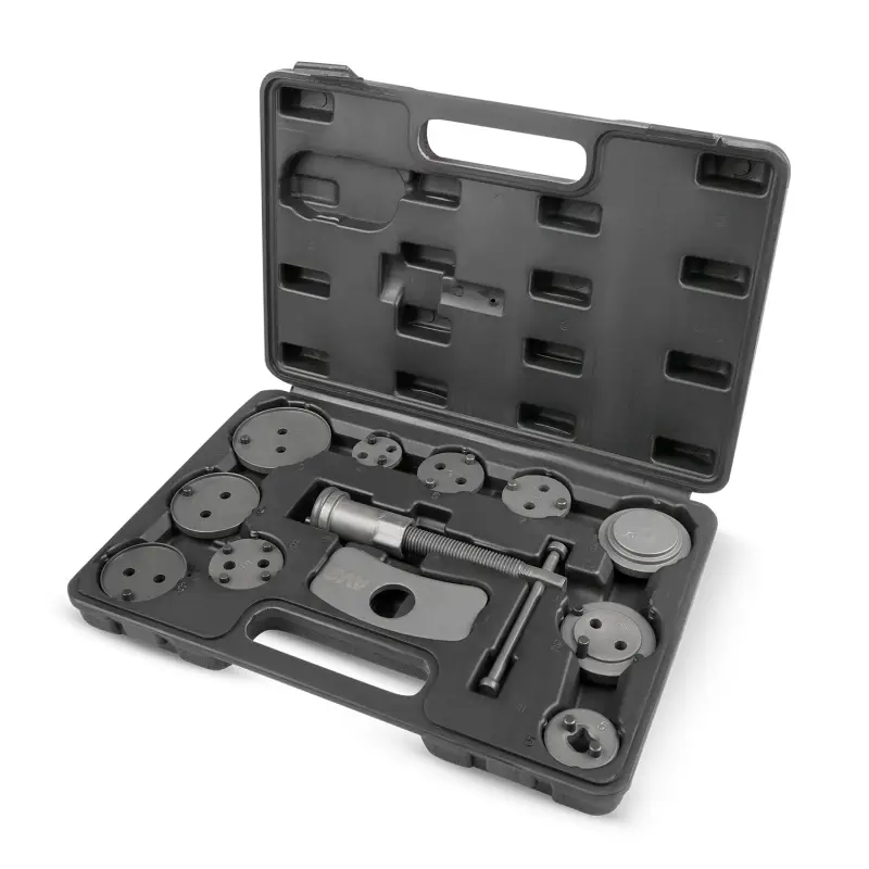 Набор для сведения поршней тормозных цилиндров (12 предметов) в кейсе AVS DBC-04