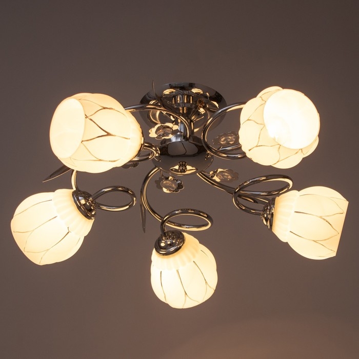 Люстра Люстра "Виола" 5х40Вт Е27 Хром МОДЕЛЬ: 2612379