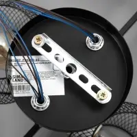 Светильник потолочный BayerLux &laquo;Эстэт&raquo;, люстра 6хЕ27, 40 Вт, чёрный, 58&times;36&times;23.5 см