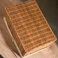 Корзинка прямоугольная с тканевым подкладом, 44×30×20 см, ротанг Корзинка прямоугольная с тканевым подкладом, 44×30×20 см, ротанг