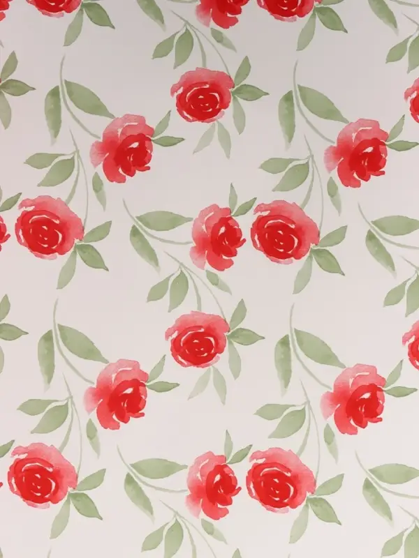 Пленка для цветов, "Цветы", красная, 57х57 см