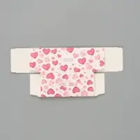 Коробка подарочная с окном &laquo;Сердца&raquo;, 12&times;5.5&times;5.5 см, самосборная