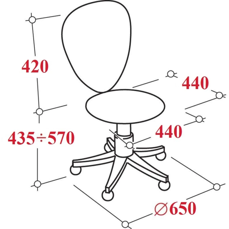 Кресло 0MX_VB_БЮРОКРАТ CH-330M/BLACK кожзам черный