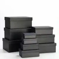 Набор подарочных коробок 10 в 1 &laquo;Графит&raquo;, 30.5&times;20&times;13 - 12&times;6.5&times;4 см