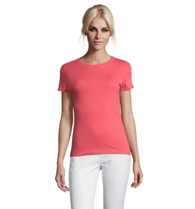 Футболка женская Regent Women розовая (коралловая), размер S