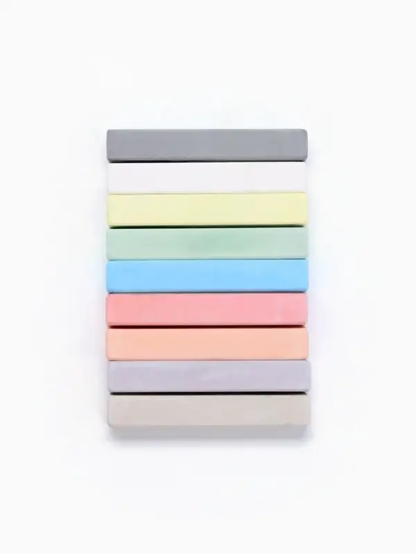 Мелки цветные школьные 9 шт. «Синий трактор», прямоугольные Мелки цветные школьные 9 шт. «Синий трактор», прямоугольные